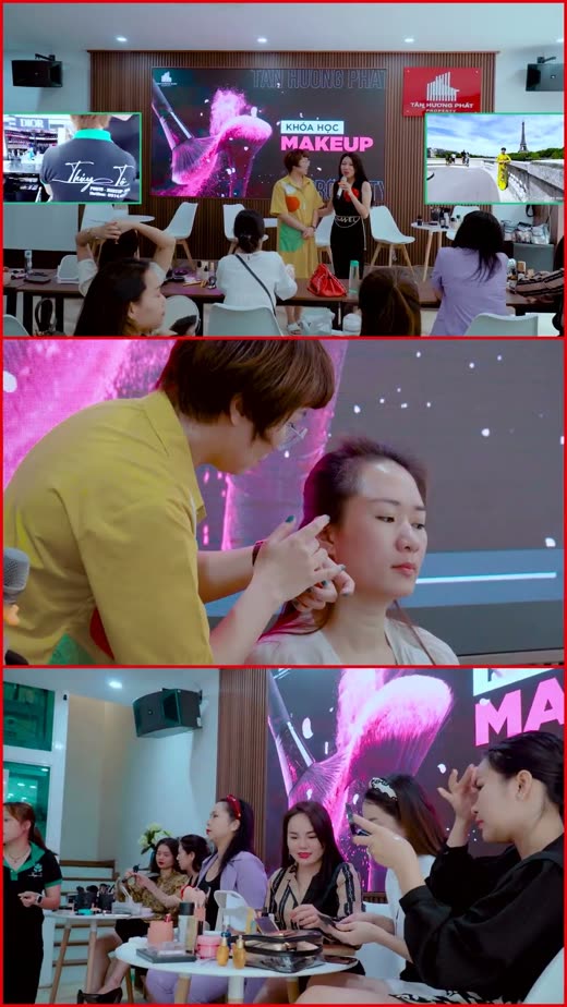 Lớp đào tạo makeup tại BĐS Tân Hương Phát